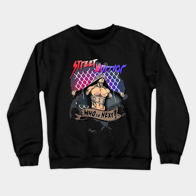 Street Warrior Crewneck Sweatshirt by AmurArt